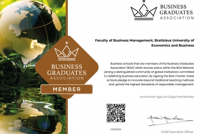 Fakulta podnikového manažmentu EUBA sa stala členom Business Graduates Association