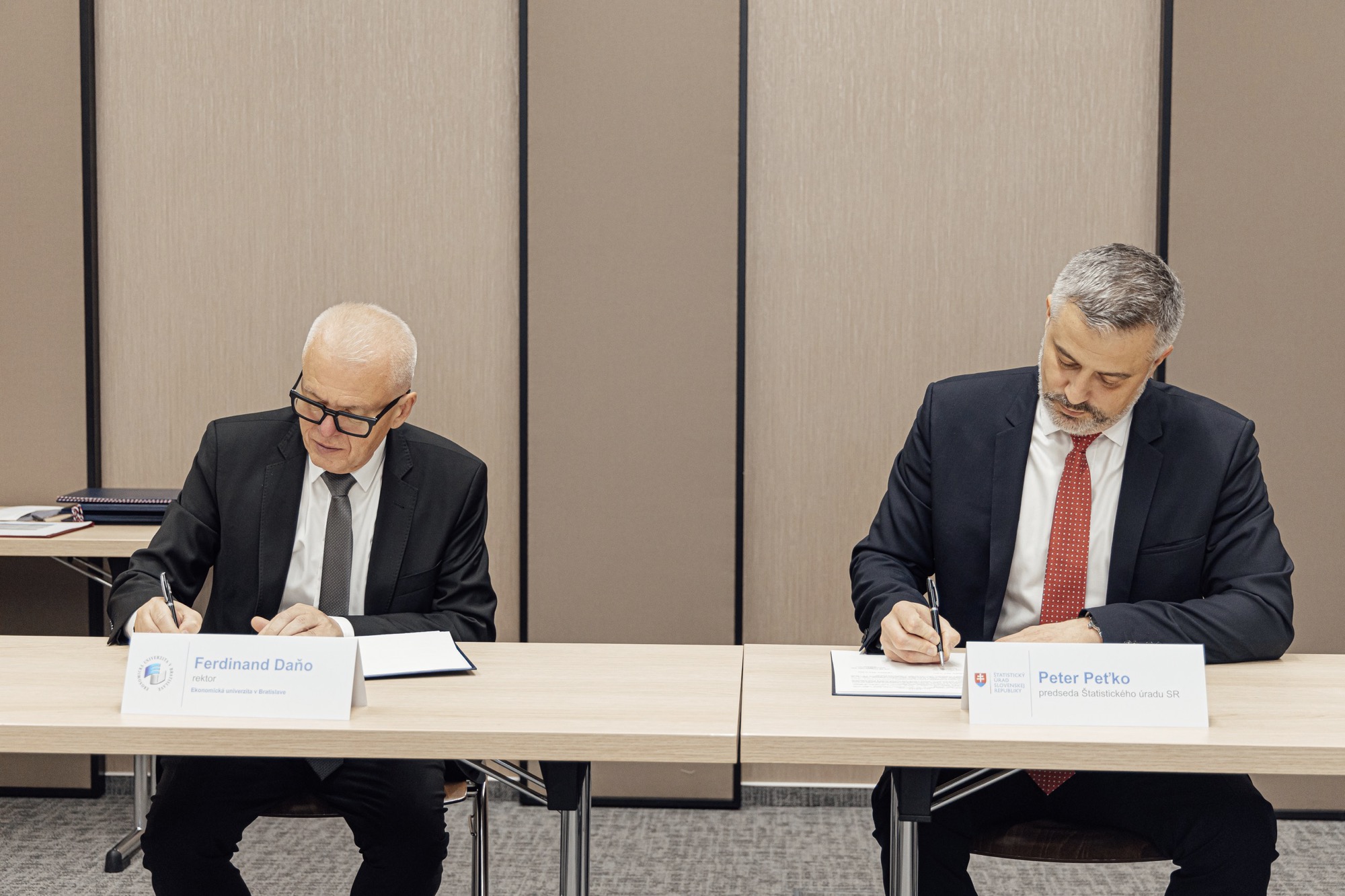 Podpis Memoranda o spolupráci medzi ŠÚ SR a EUBA