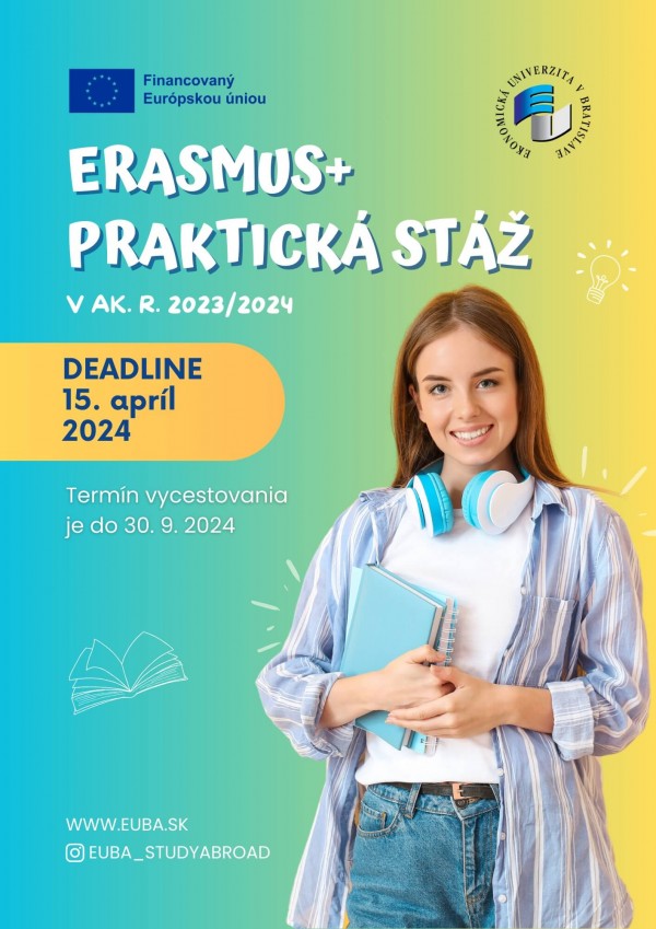 Neváhaj a využi jedinečnú príležitosť zúčastniť sa Erasmus+ praktickej stáže. Nadobudni pracovné skúsenosti a zlepši svoje jazykové zručnosti.