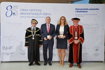 Values that endure: EUBA honors personalities and institutions with the Imrich Karvaš Medal