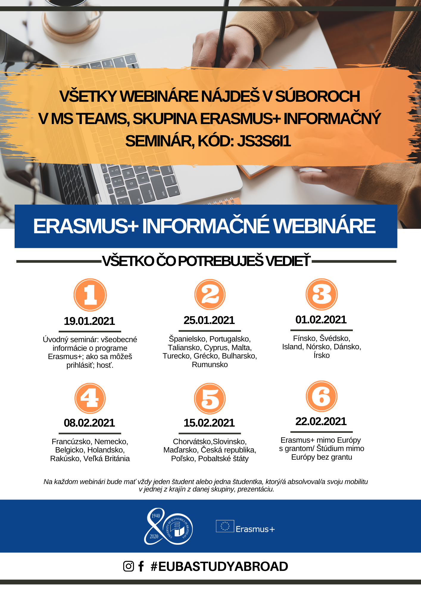 erasmus info webinare