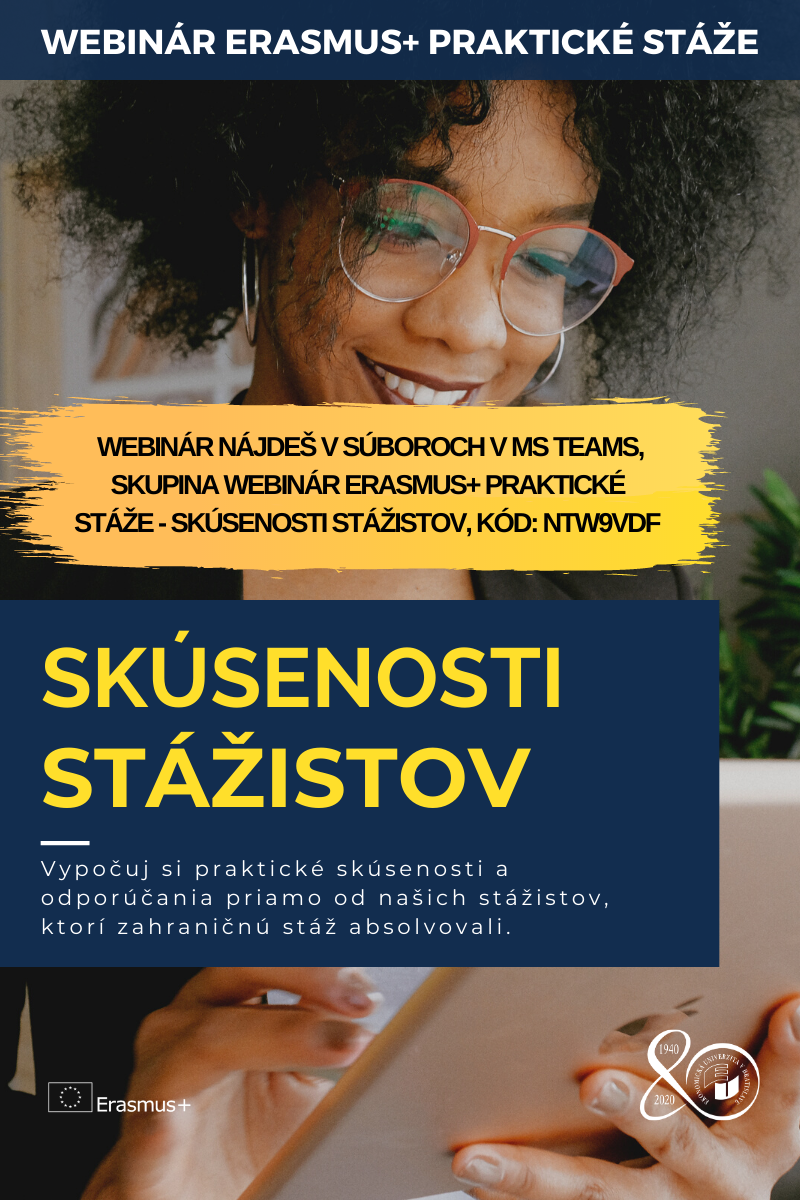 webinar skurenosti studentov poster