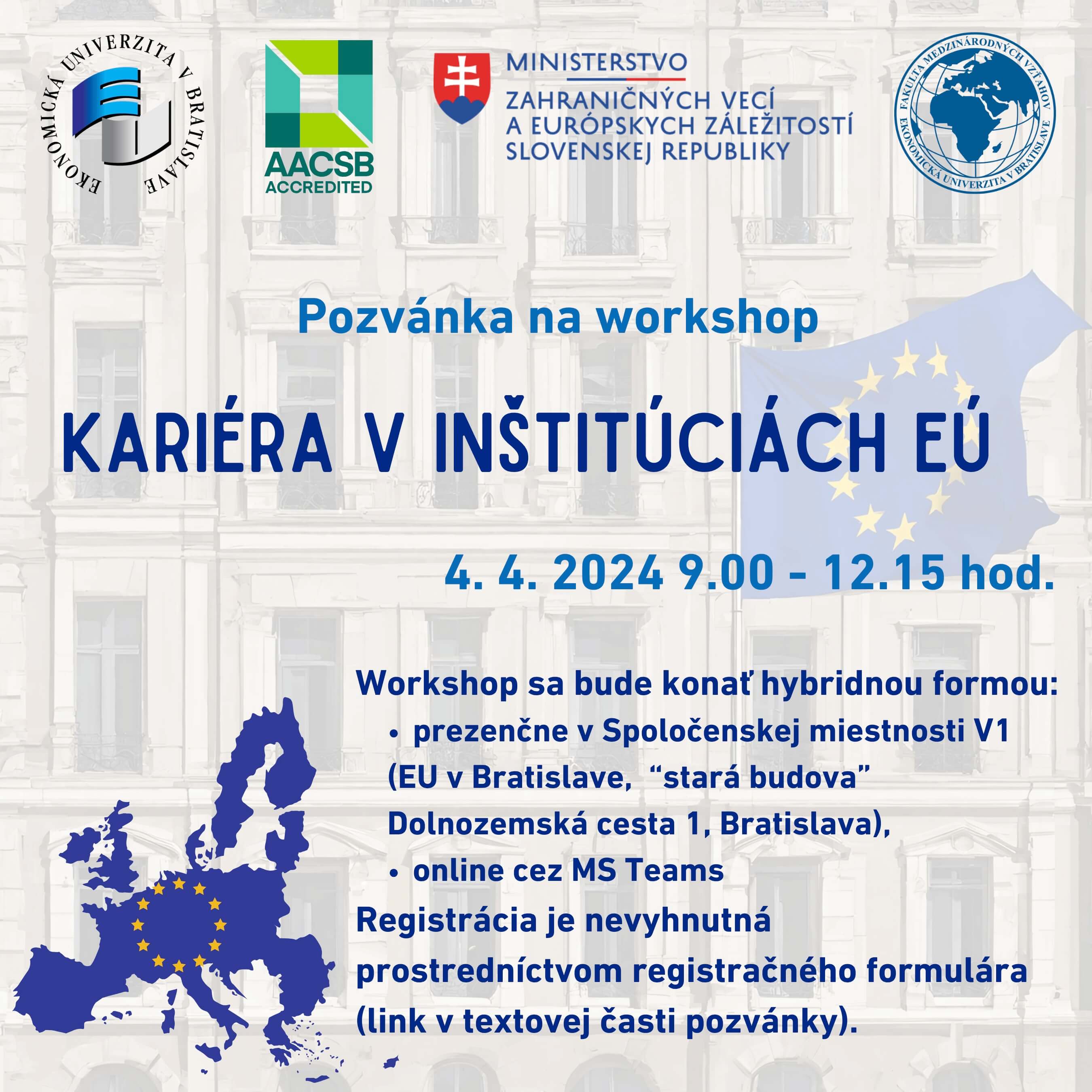 Workshop Kariéra v inštitúciách EÚ