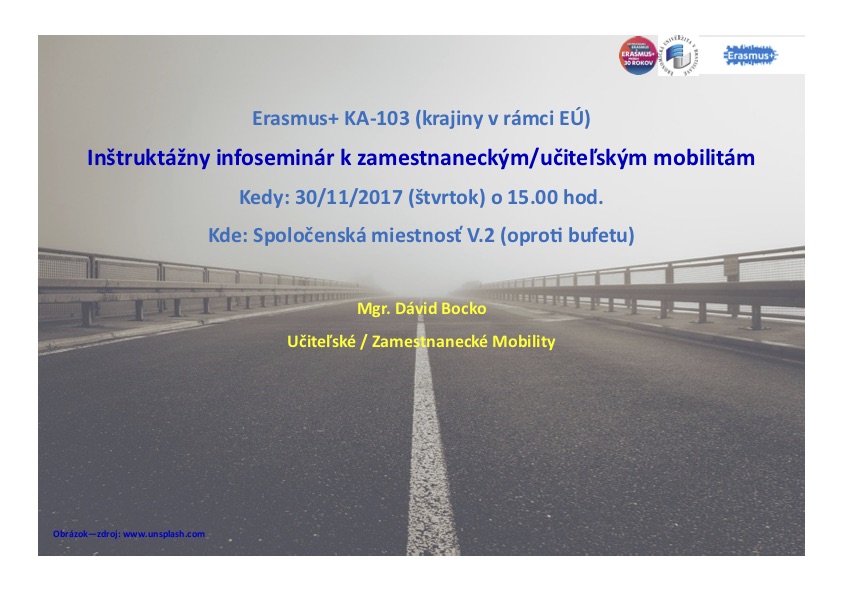 infoseminar zamestnanecke ucitelske mobility