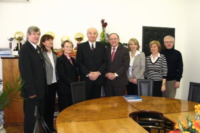 Univerzitné udalosti » Členovia Vedenia EU - blahoželali prof. Háčikovi k životnému jubileu