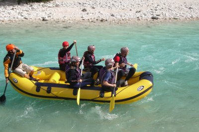 Rafting - Soča (Slovinsko)