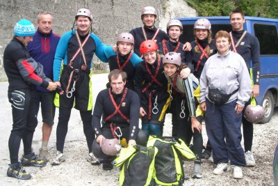 Rafting - Soča (Slovinsko)