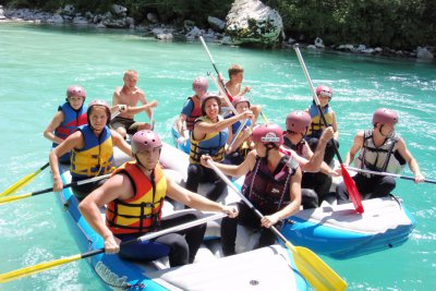 Rafting - Soča (Slovinsko)