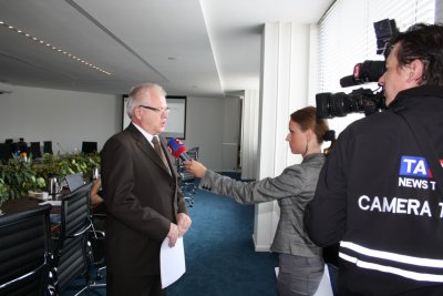 Tlačová konferencia na EU