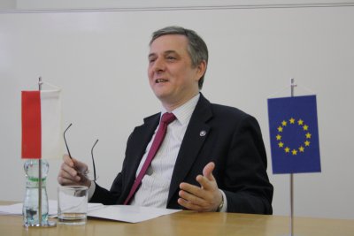 Prednáška poľského veľvyslanca pre študentov EU