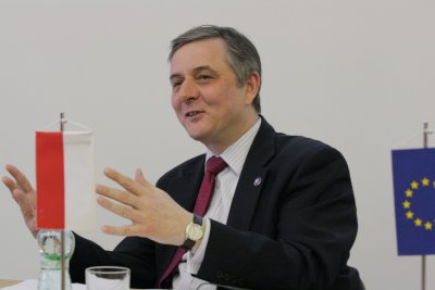 Prednáška poľského veľvyslanca pre študentov EU