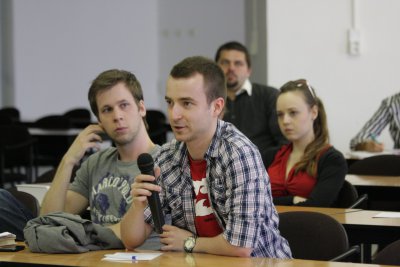 Diskusia študentov s rektorom EU v Bratislave