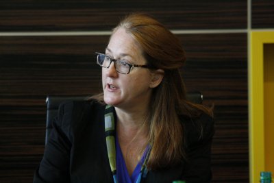 Študentom EU prednášala americká lektorka