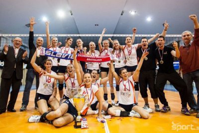Volejbalistky Slávia EU Bratislava sú majsterky SR v sezóne 2012/2013