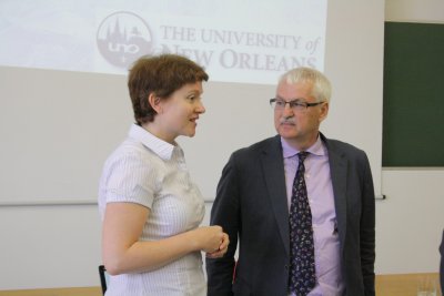 Prednáška rakúsko-amerického historika