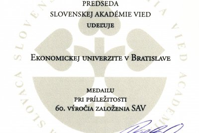 Univerzitné udalosti » SAV si pripomenula 60. výročie založenia