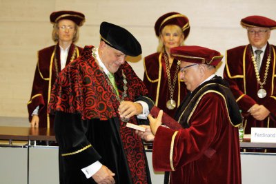 Udelenie čestnej vedeckej hodnosti Jánovi Kubišovi