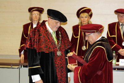 Udelenie čestnej vedeckej hodnosti Jánovi Kubišovi