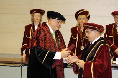 Udelenie čestnej vedeckej hodnosti Jánovi Kubišovi