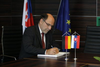 Prijatie chargé d´affaires veľvyslanectva SRN