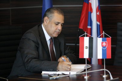 Prijatie egyptského veľvyslanca