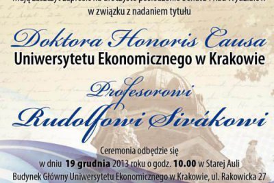 Dr. h. c. Krakovskej univerzity