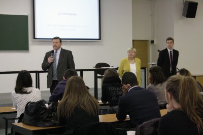 Návšteva francúzskych študentov z Lyonskej Business School