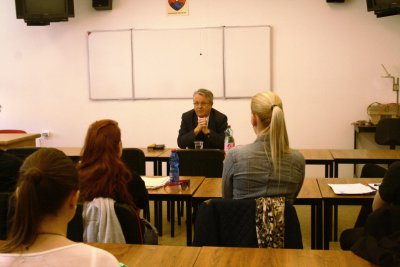 Prednáška pre študentov nemeckého jazyka