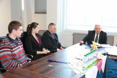 Zasadnutie kolégia rektora EU - prijatie reprezentantov