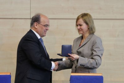 G. Zavvos prednášal študentom univerzity