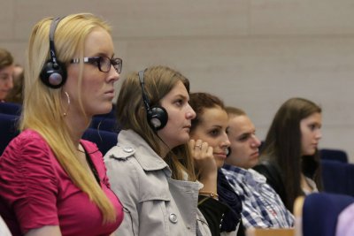 G. Zavvos prednášal študentom univerzity