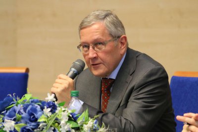 Generálny riaditeľ Európskeho mechanizmu pre stabilitu Klaus Regling na EU v Bratislave