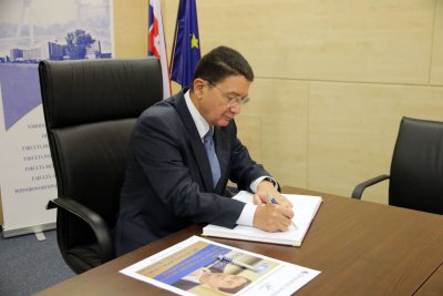 Rokovanie Taleba Rifaia s rektorom EU v Bratislave