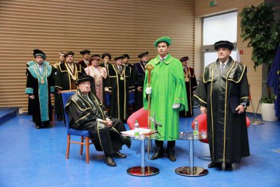 Doctor Honoris Causa Michalovi Kováčovi a Petrovi Mihókovi