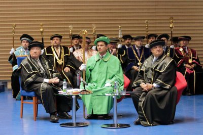 Doctor Honoris Causa Michalovi Kováčovi a Petrovi Mihókovi