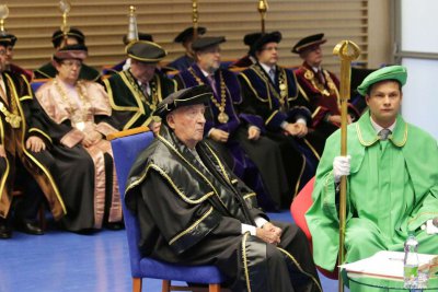 Doctor Honoris Causa Michalovi Kováčovi a Petrovi Mihókovi