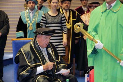 Doctor Honoris Causa Michalovi Kováčovi a Petrovi Mihókovi