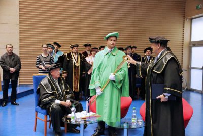 Doctor Honoris Causa Michalovi Kováčovi a Petrovi Mihókovi