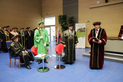 Doctor Honoris Causa Michalovi Kováčovi a Petrovi Mihókovi