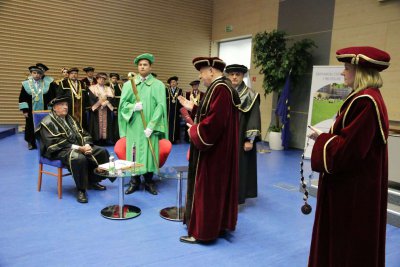 Doctor Honoris Causa Michalovi Kováčovi a Petrovi Mihókovi