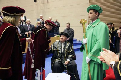 Doctor Honoris Causa Michalovi Kováčovi a Petrovi Mihókovi