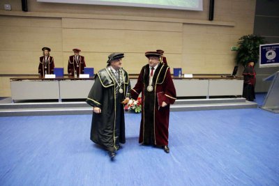 Univerzitné udalosti » Doctor Honoris Causa Michalovi Kováčovi a Petrovi Mihókovi