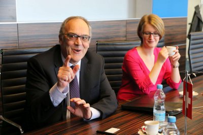 Alexander Wittwer prednášal študentom EU v Bratislave