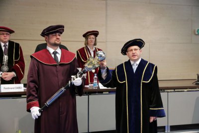 Inaugurácia rektora a dekanov EU v Bratislave