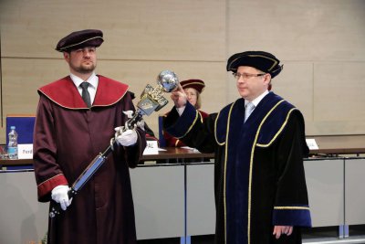 Inaugurácia rektora a dekanov EU v Bratislave