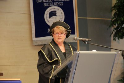 Inaugurácia rektora a dekanov EU v Bratislave