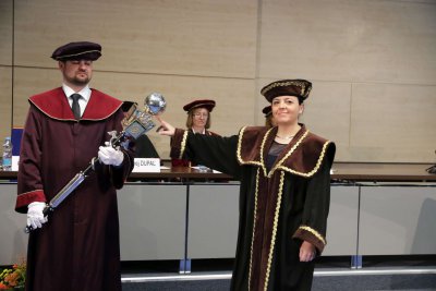 Inaugurácia rektora a dekanov EU v Bratislave