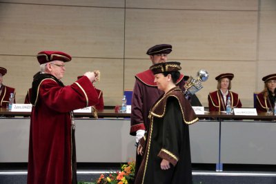 Inaugurácia rektora a dekanov EU v Bratislave