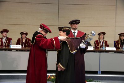 Inaugurácia rektora a dekanov EU v Bratislave