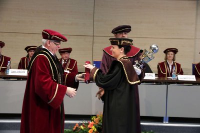 Inaugurácia rektora a dekanov EU v Bratislave